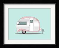 Pink Stripe Teardrop Fine Art Print