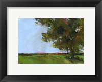 Autumn Oak and Empty Fields Fine Art Print