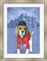 Beagle with Beaulieu Palace Fine Art Print