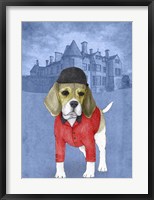Beagle with Beaulieu Palace Fine Art Print