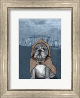 English Bulldog with Stonehenge Fine Art Print