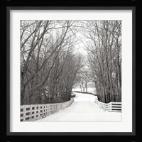 Country Lane in Winter Fine Art Print