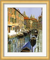 La Barche Sul Canale Fine Art Print