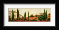 Tre Case Tra I Papaveri Fine Art Print