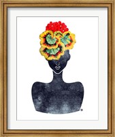 Flower Crown Silhouette IV Fine Art Print
