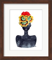 Flower Crown Silhouette IV Fine Art Print