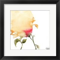 Watercolor Floral Yellow and Red I Fine Art Print