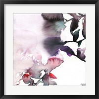 Watercolor Floral Pink Purple Trio I Fine Art Print