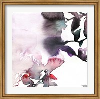 Watercolor Floral Pink Purple Trio I Fine Art Print