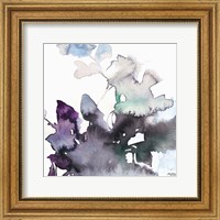 Watercolor Floral Pink Purple Trio III Fine Art Print