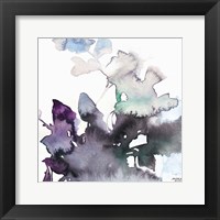 Watercolor Floral Pink Purple Trio III Fine Art Print