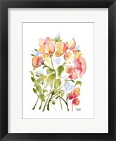 Blue and Pink Florals Fine Art Print