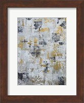 Silver Gray Gold Abstract Fine Art Print