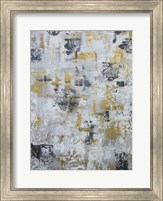Silver Gray Gold Abstract Fine Art Print