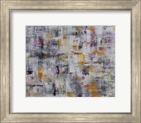 Gold Purple Grey Abstract Fine Art Print