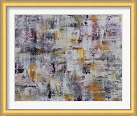 Gold Purple Grey Abstract Fine Art Print