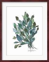 Blue Green Leaves Fine Art Print