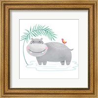 Playful Pals- Hippo Fine Art Print