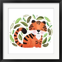 Safari Cuties Tiger Framed Print