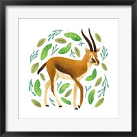 Safari Cuties Gazelle Framed Print