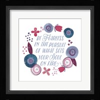 Fierce Girl IV Fearless Framed Print