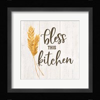Farm Life I Bless This Kitchen Framed Print