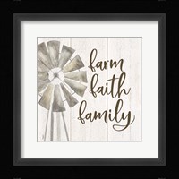 Farm Life III Farm Faith Family Framed Print
