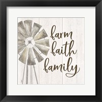 Farm Life III Farm Faith Family Framed Print