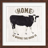 Farm Life Cow Home Herd Fine Art Print