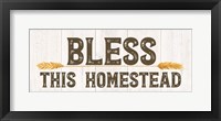 Farm Life Panel Bless this Homestead Fine Art Print