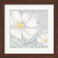 Peaceful Repose Floral on Gray III Fine Art Print