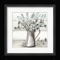 Farmhouse Cotton Tin Pitcher Fine Art Print