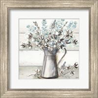 Farmhouse Cotton Tin Pitcher Fine Art Print