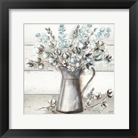 Farmhouse Cotton Tin Pitcher Fine Art Print