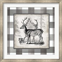 Buffalo Check Deer Neutral II Fine Art Print