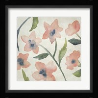 Blush Pink Blooms III Framed Print
