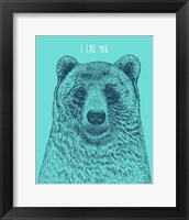 I Like You Bear Fine Art Print