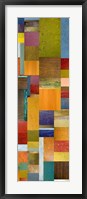 Color Panels with Olives Stripes Fine Art Print