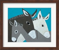 Donkey Family Fine Art Print