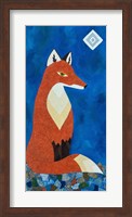 Fox Under Diamond Moon Fine Art Print