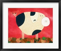 Pig Newton Framed Print
