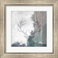 Deer and Mountains 1 Fine Art Print
