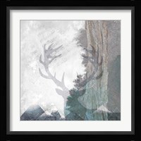 Deer and Mountains 1 Fine Art Print