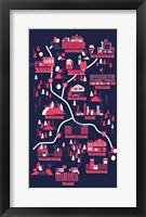 The Walking Dead Map Fine Art Print