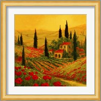 Poppies of Toscano II Fine Art Print