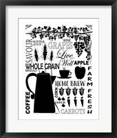 Culinary Love 2 (black & white) Fine Art Print