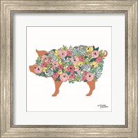 Floral Pig Fine Art Print