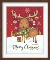 Merry Christmas Reindeer Fine Art Print