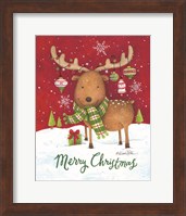Merry Christmas Reindeer Fine Art Print