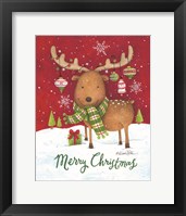 Merry Christmas Reindeer Fine Art Print